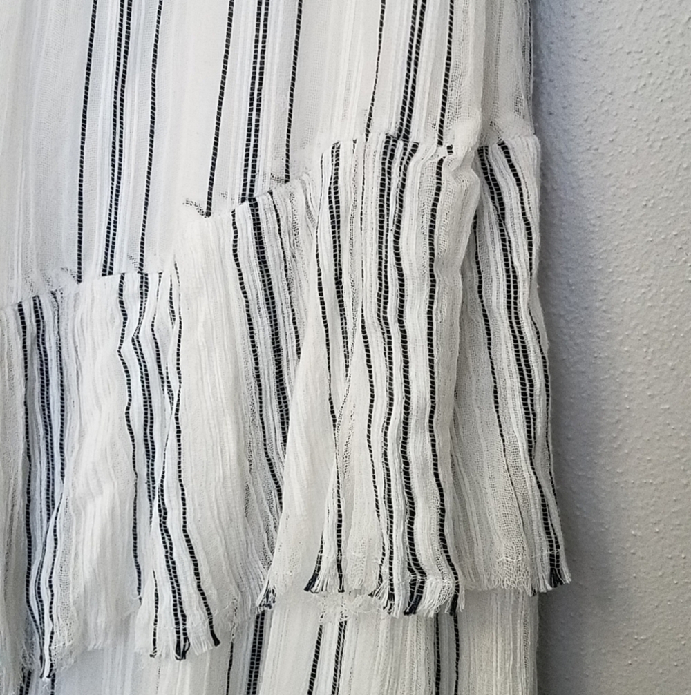 ATM Gauze Ruffle Slip Dress - Picture 4 of 6
